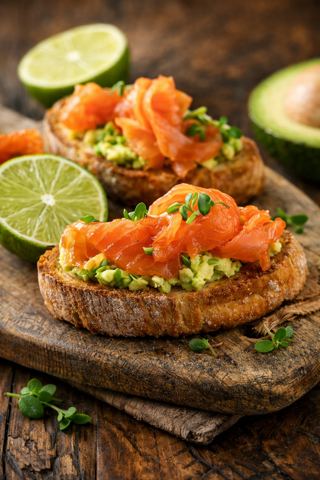 Bruschetta saumon