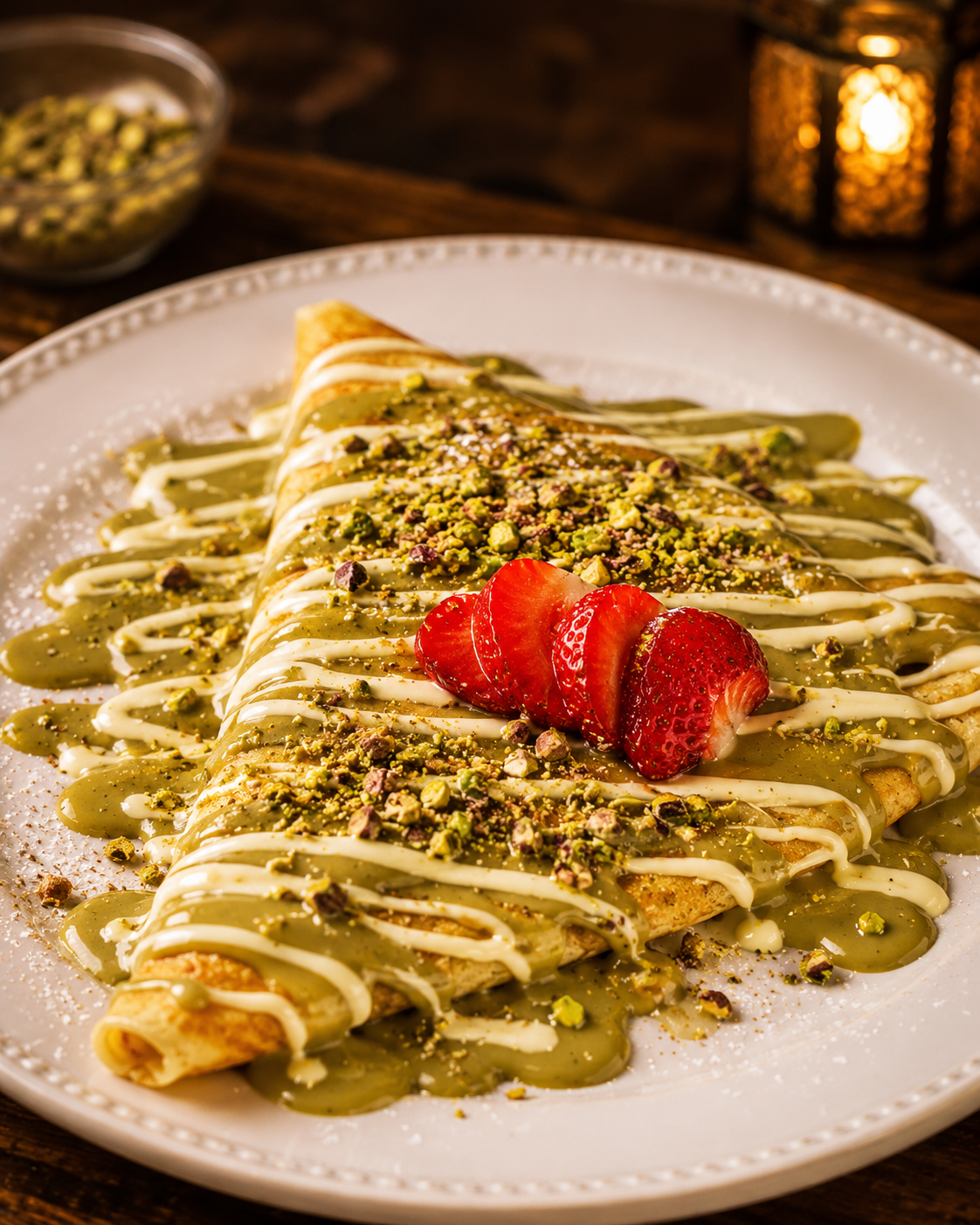 Crêpe pistache
